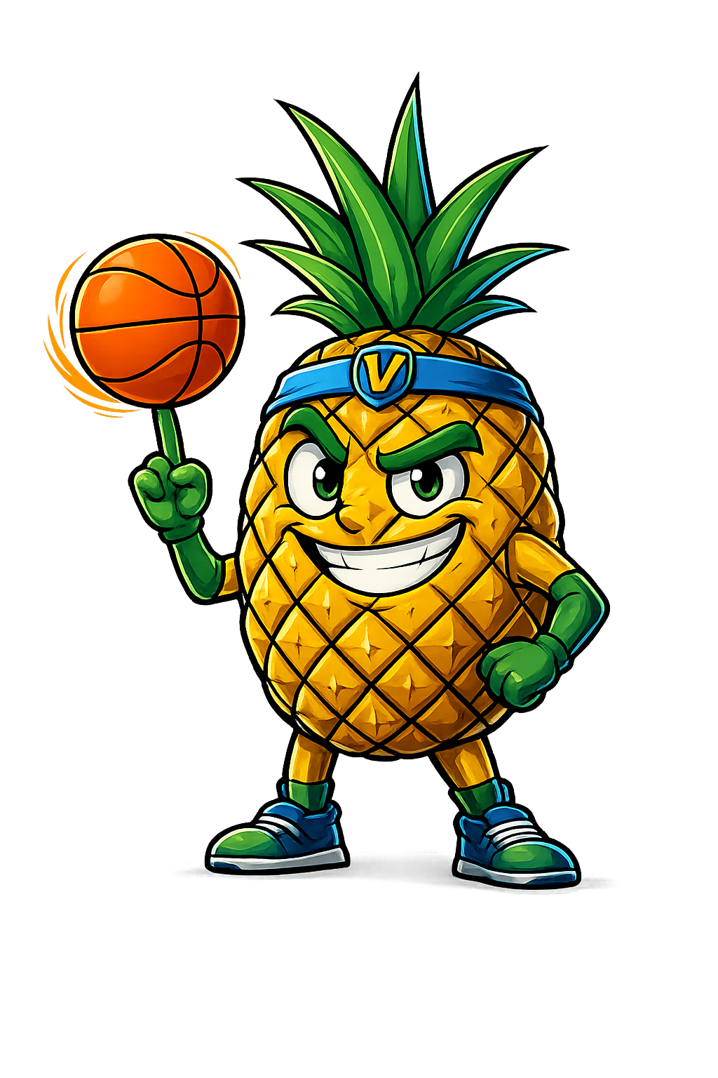 Piña basquetbolista - Mascota del Club Atlético Village